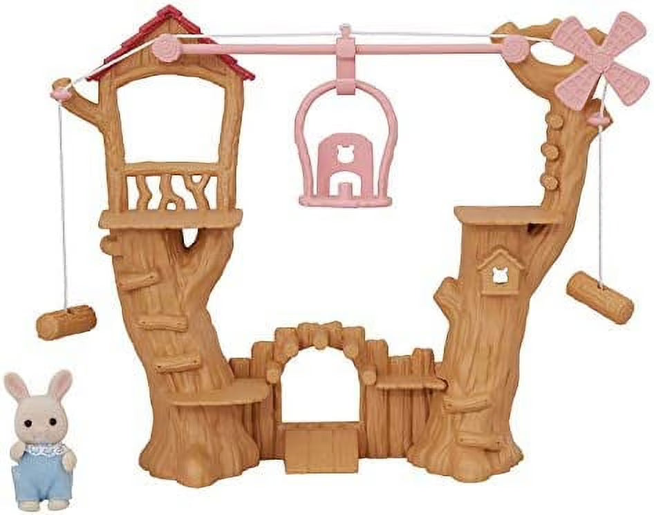 Baby Ropeway Park Dollhouse Toy with Rabbit Figure M60421
