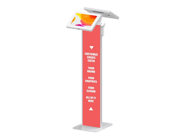 Dual Enclosure Kiosk Stand for 2 Tablets Q4060