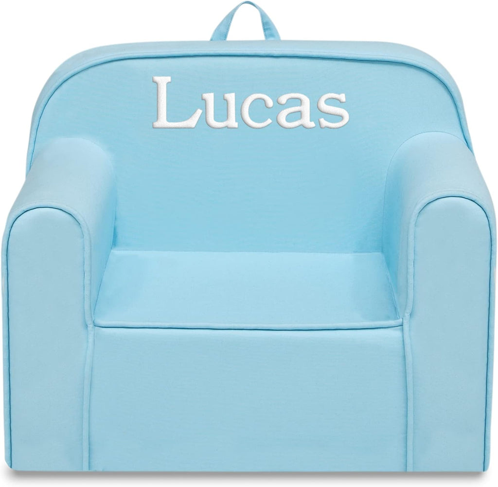 1 Seater Foam Toddler Couch with Removable Cover, Pink and White D79524