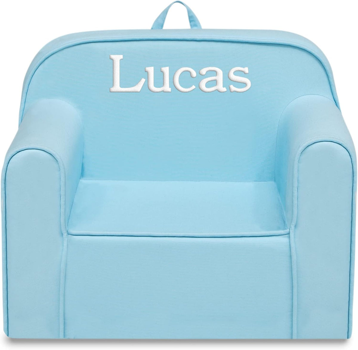 1 Seater Foam Toddler Couch with Removable Cover, Pink and White D79524