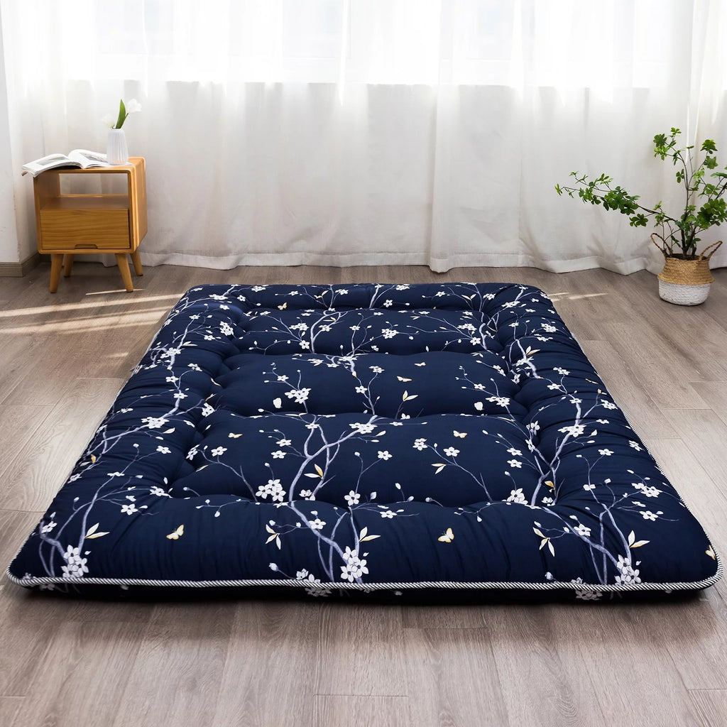 Floral Design Twin Size Japanese Floor Mattress S20482
