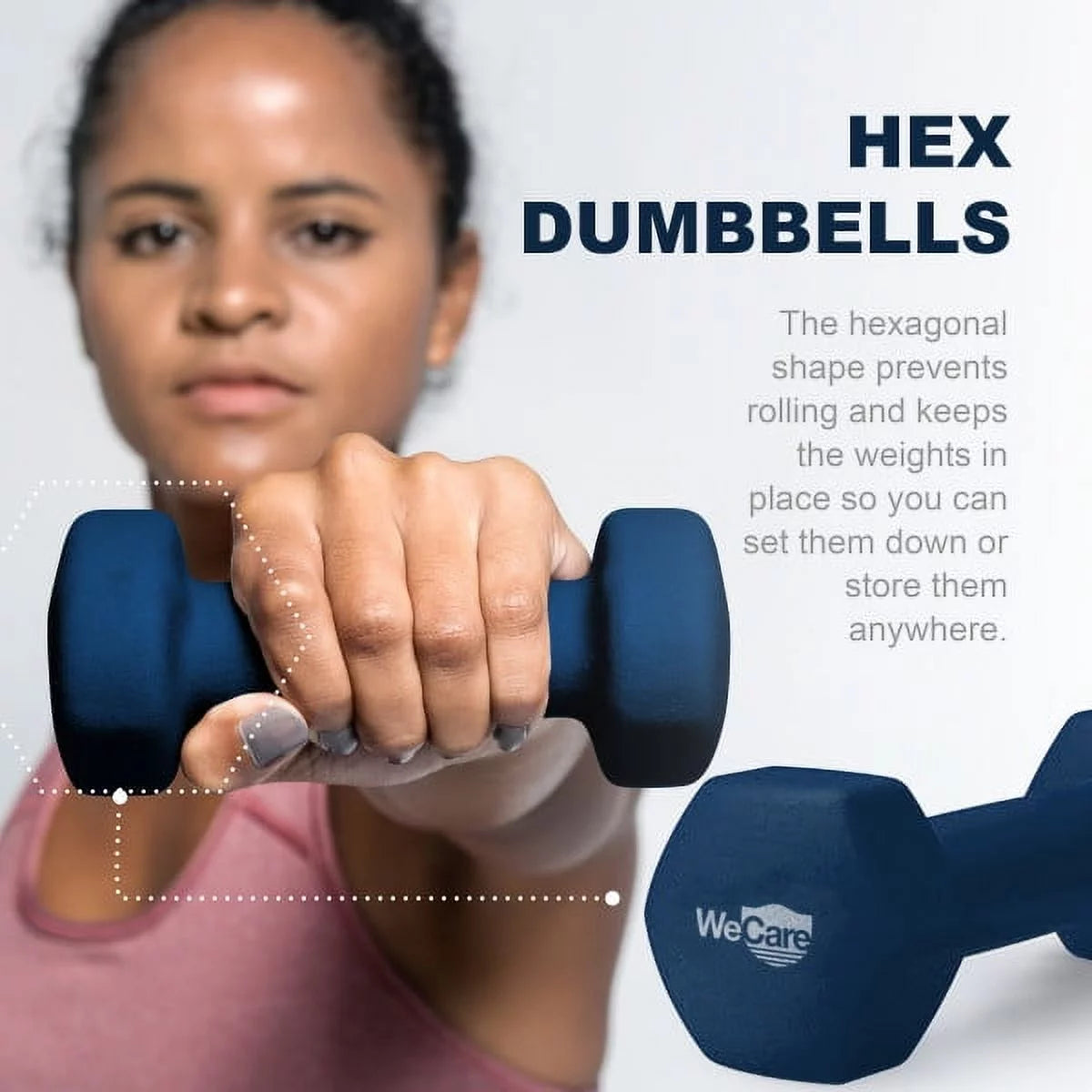 15lb Neoprene Dumbbell Pair Black U8407