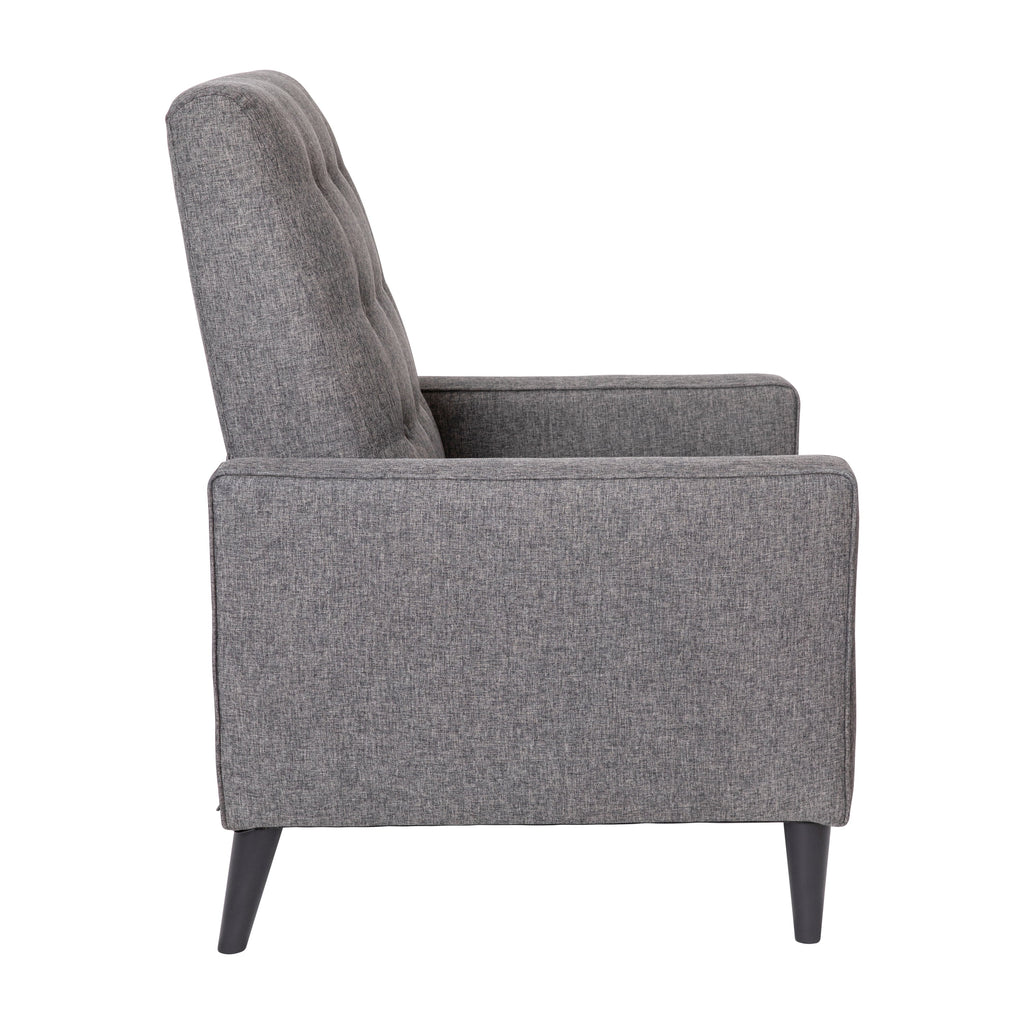 Gray Fabric Push Back Recliner E552118