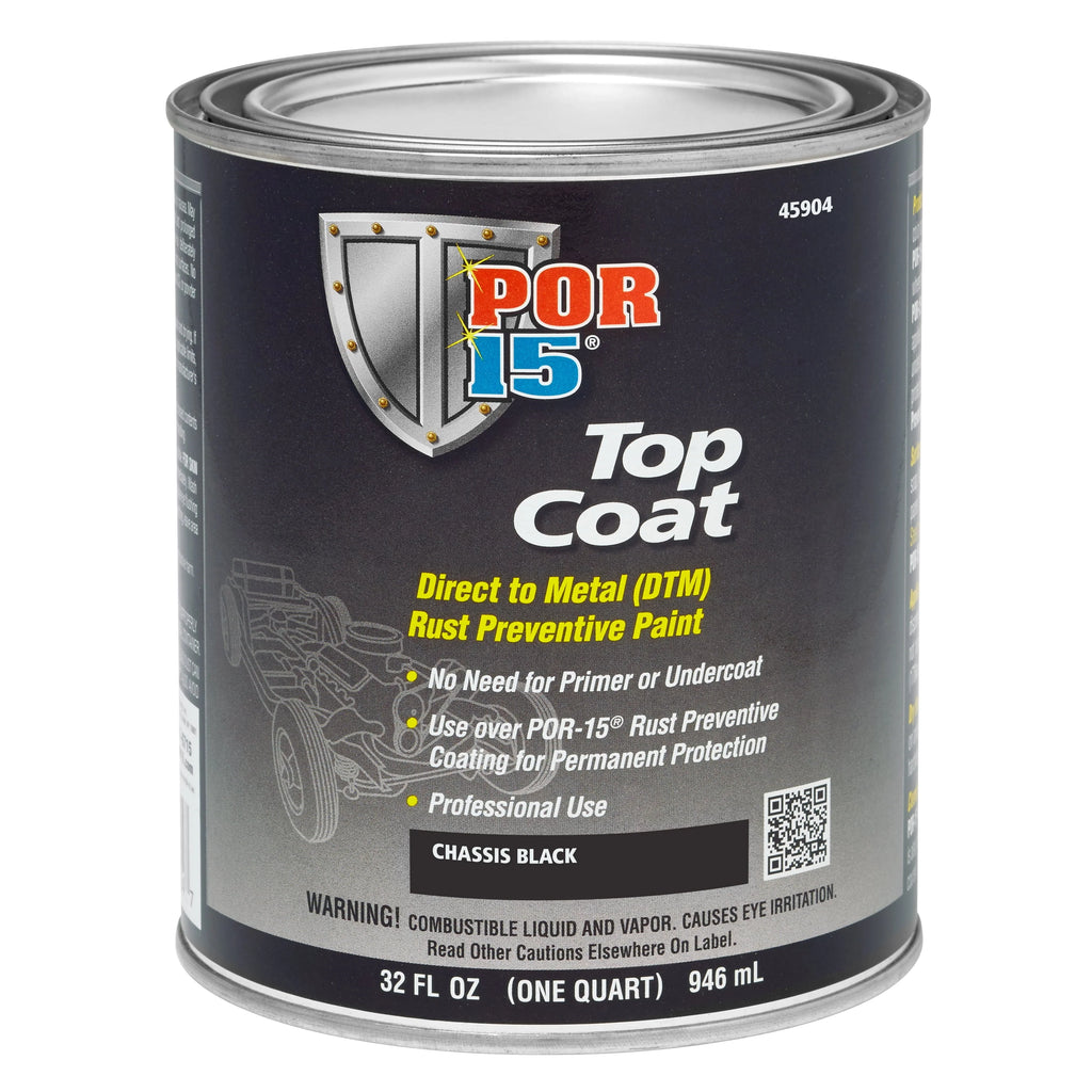 1 qt Chassis Black Liquid Top Coat Paint M666