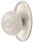 Solid Brass Privacy Door Knob Set with Oval Rosette M366803