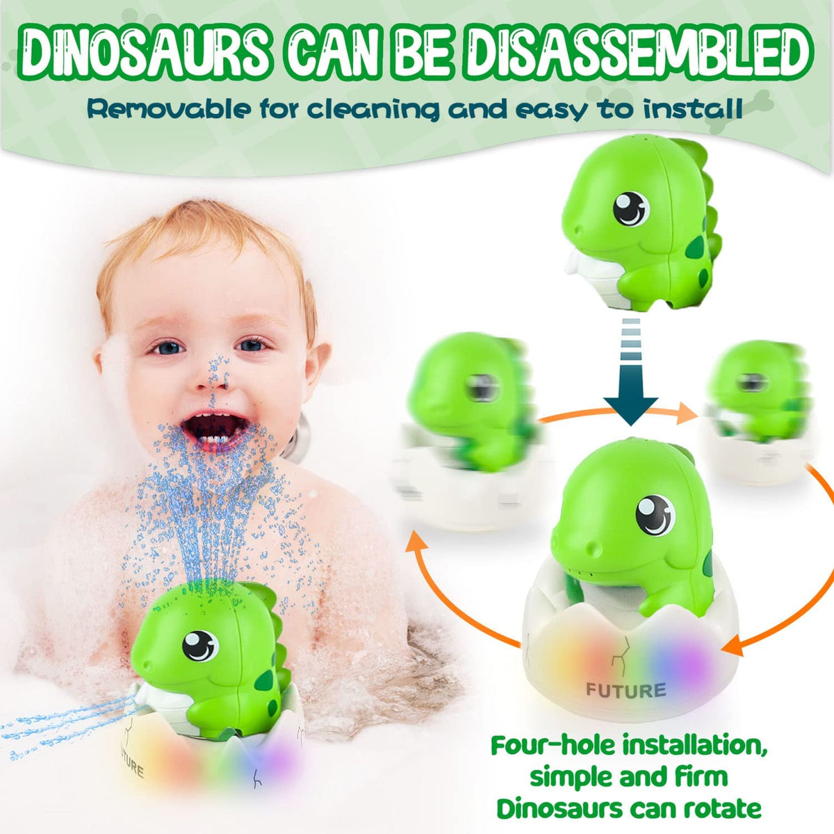 Whale Automatic Bath Toys with Inductive Sprinklers Y10134