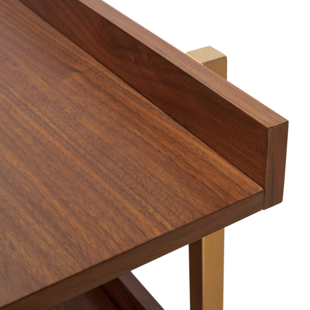 Gold Metal Wide Display Shelf H401