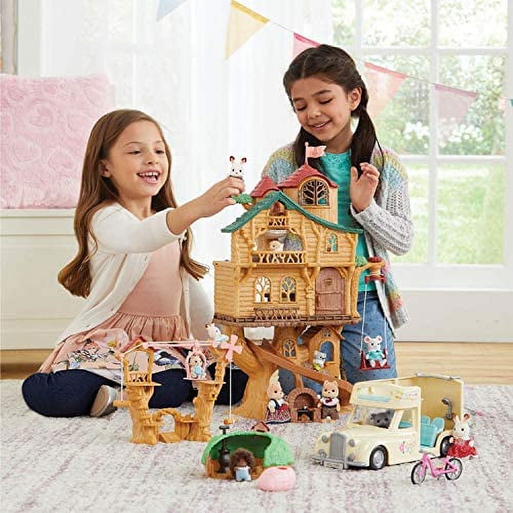 Baby Ropeway Park Dollhouse Toy with Rabbit Figure M60421