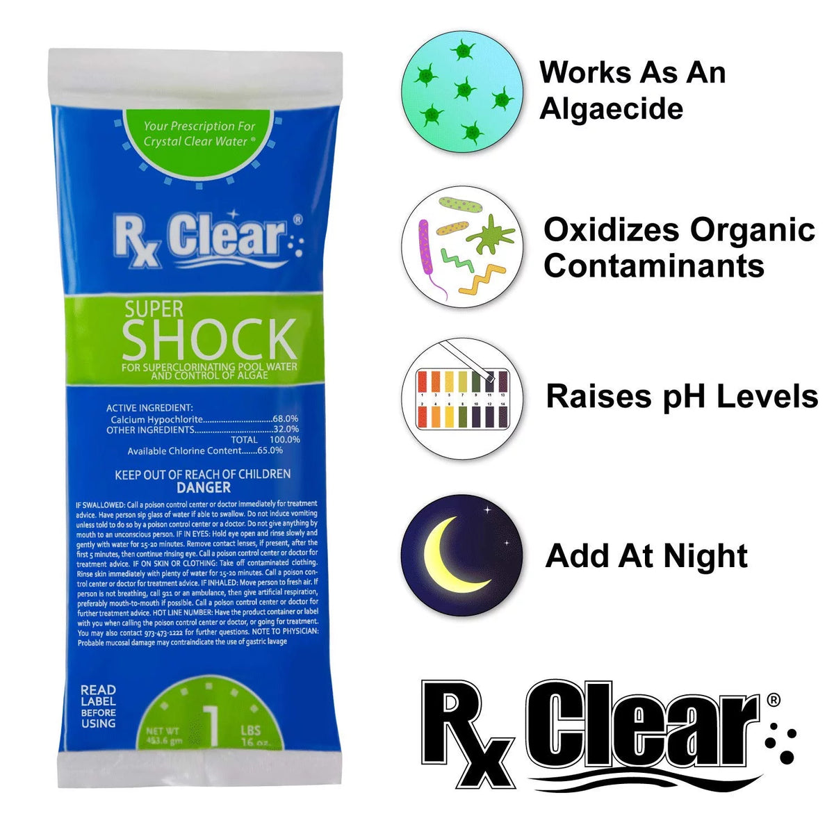 68% Calcium Hypochlorite Pool Shock 48 Pack J684