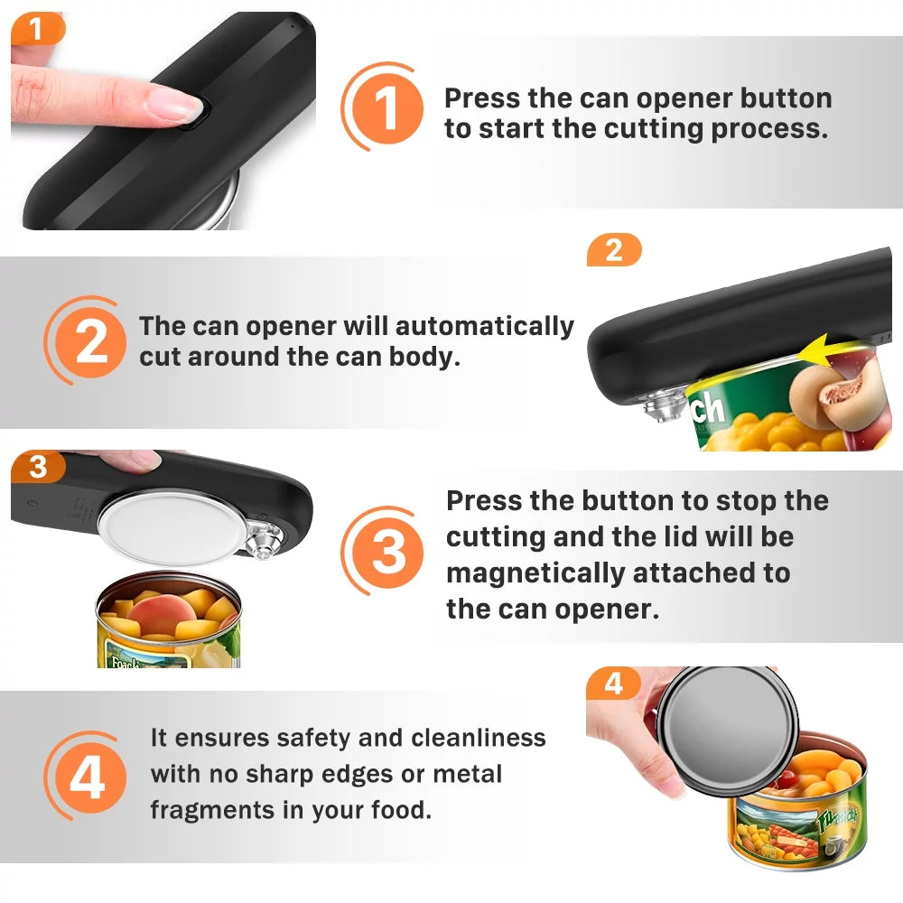 Rechargeable Electric Handheld Can Opener F705989