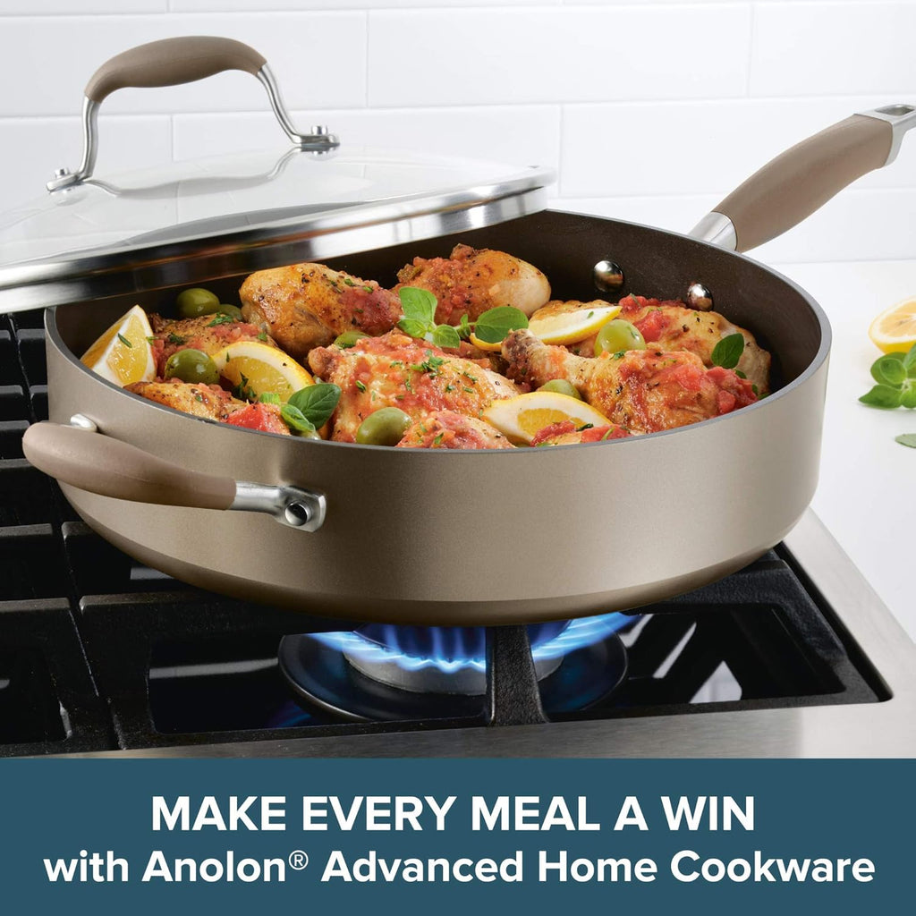 Hard-Anodized Nonstick Sauté Pan, 5-Quart, Bronze B321161