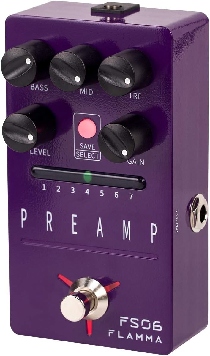 Cabinet Simulator Stereo Guitar Pedal with 11 Built-in Effects F85980