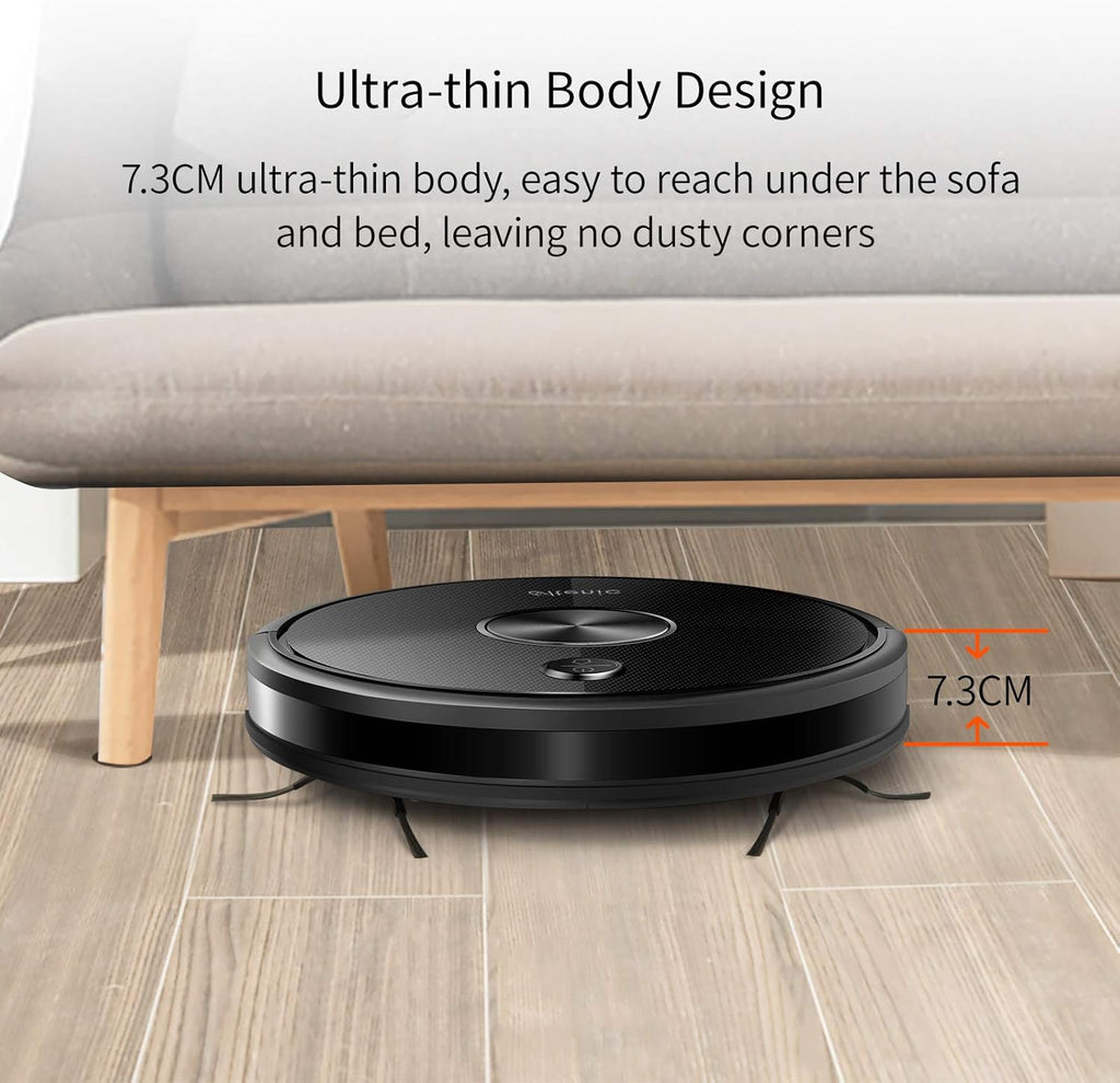 2500Pa Robot Vacuum and Mop with Boundary Strips K467