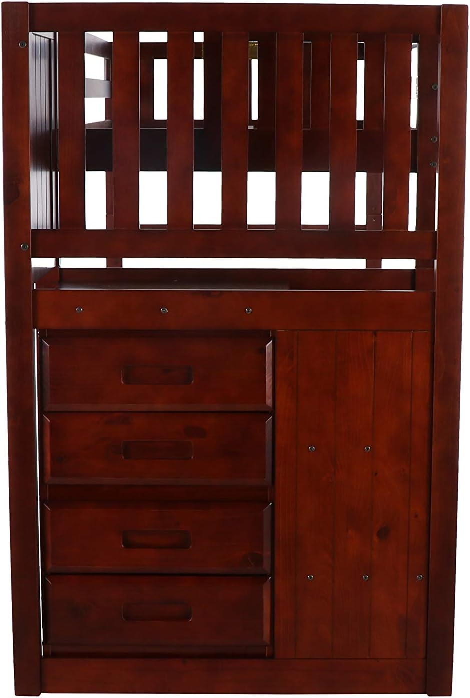 Twin Over Twin Bunk Bed with Trundle U756145