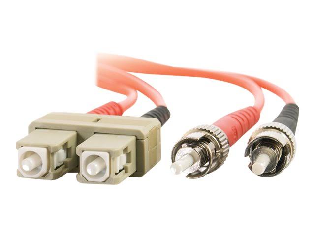 8M Duplex Multimode Fiber Optic Cable - Orange U4244