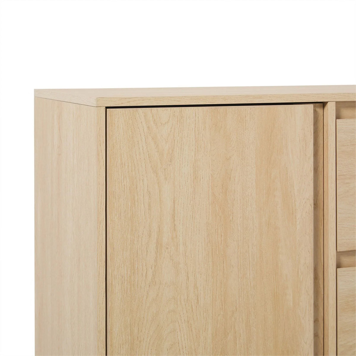 63" Coastal Oak 2-Door 2-Drawer Wood Sideboard T995