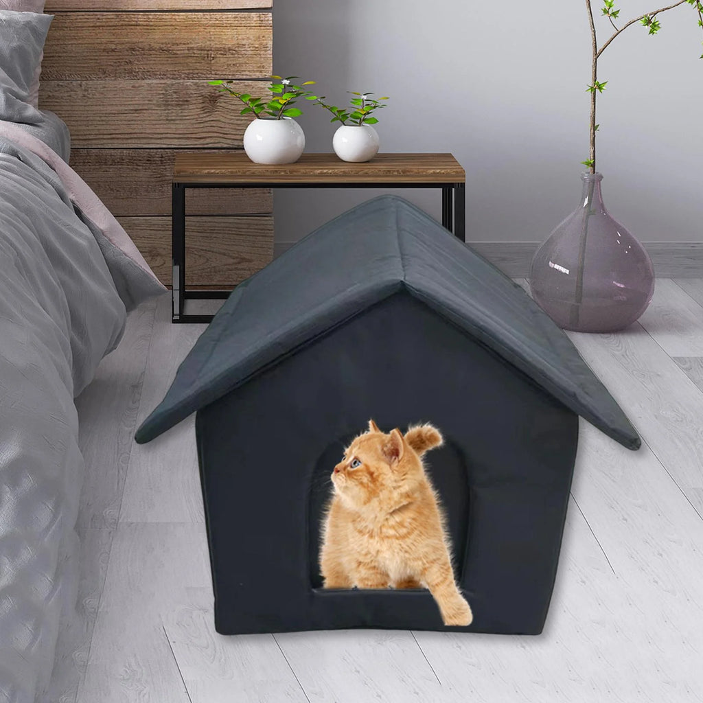 Waterproof Outdoor Cat House Tent Shelter for Winter 40cmx35cmx40cm V71037