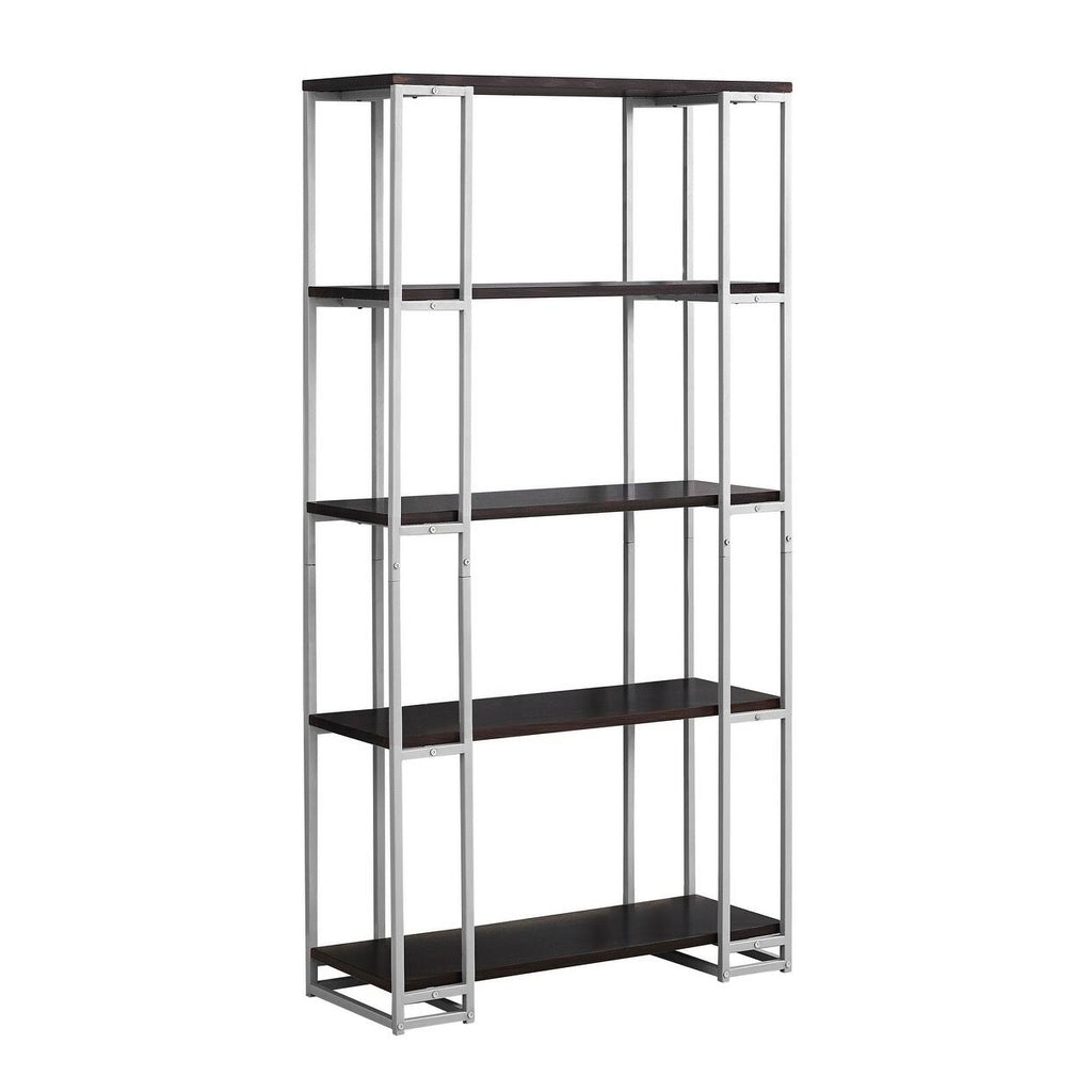 Silver Metal Bookcase H967