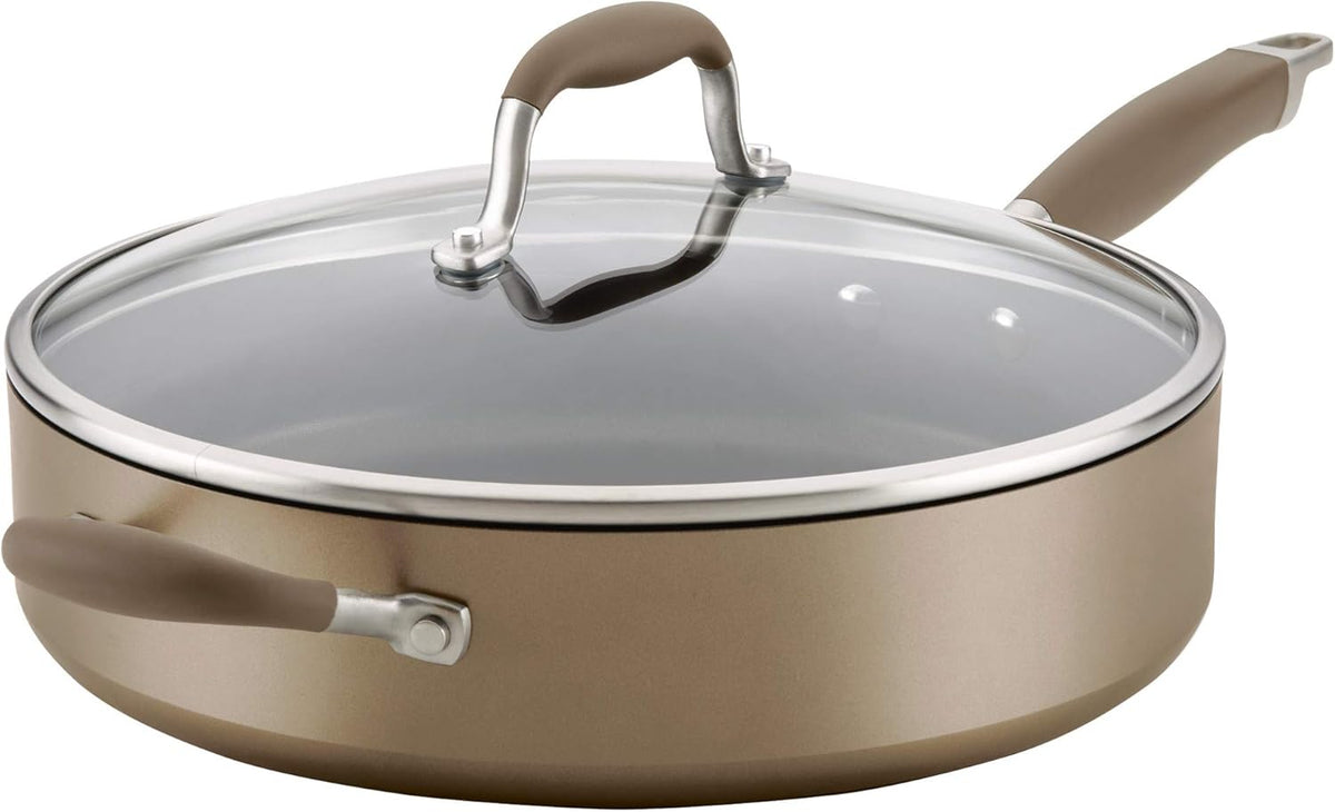Hard-Anodized Nonstick Sauté Pan, 5-Quart, Bronze B321161