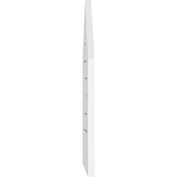 Peaked Top Surface Mount PVC Gable Vent O780053