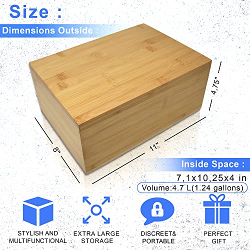 Wooden Timed Lock Box with Electronic Timer Lock L8629