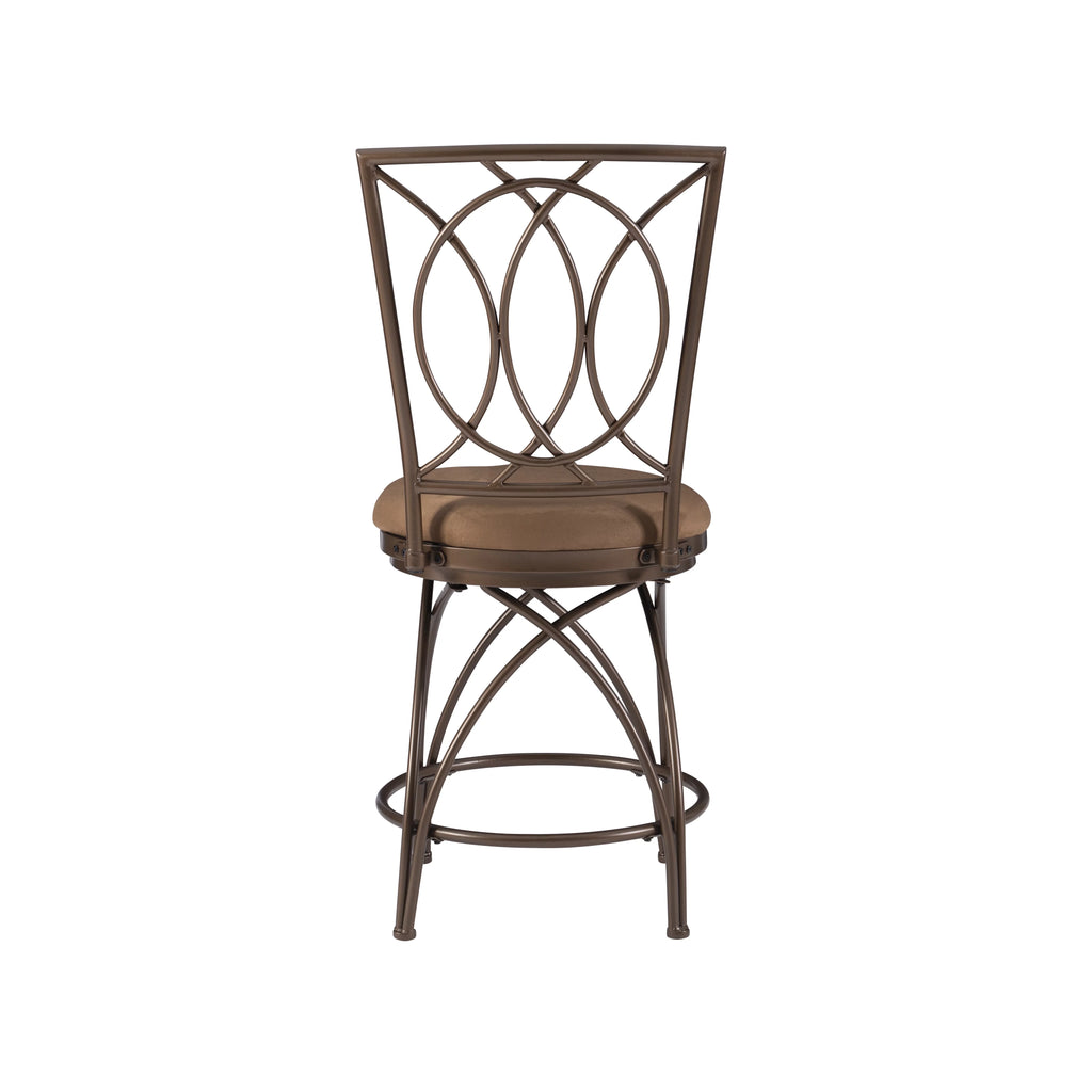24.5" Metal Circle Back Swivel Counter Stool M60621