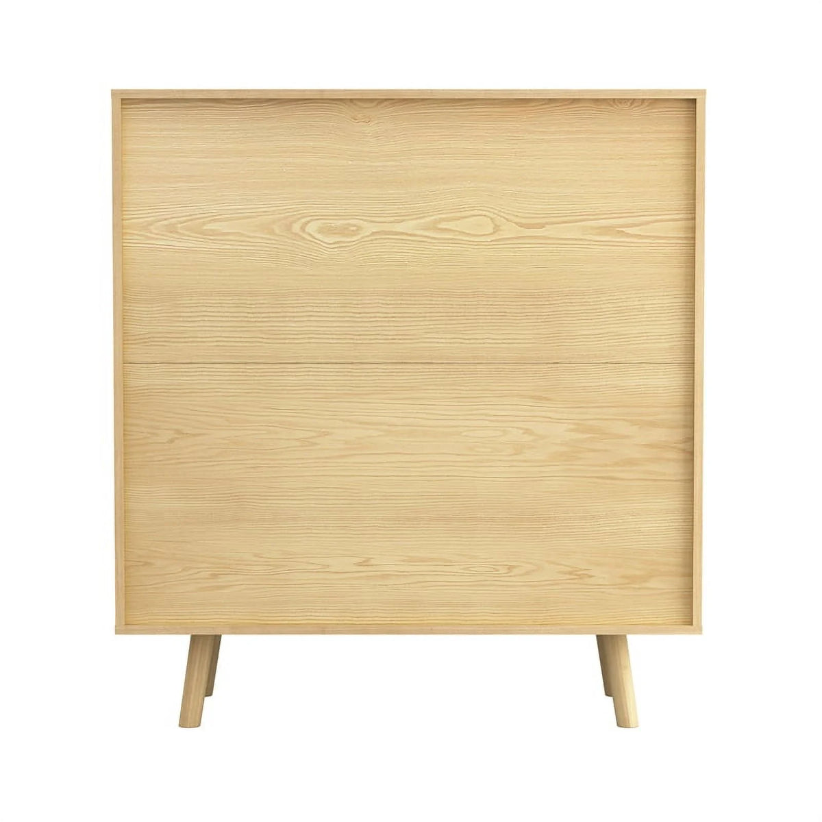 Modern Engineered Wood Bar Cabinet with Rattan Inlay in Oak D1279