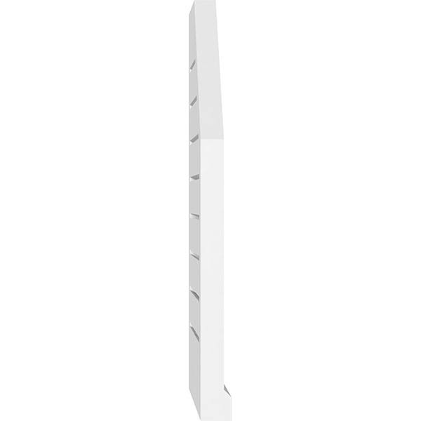 Octagonal Surface Mount PVC Gable Vent with Brickmould T193