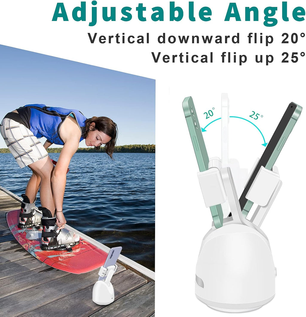 Smart Tracking Phone Holder with Selfie Light, Pack of 2 C9043