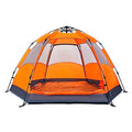 3-5 Person Instant Pop Up Camping Tent with Rain Fly Blue J120