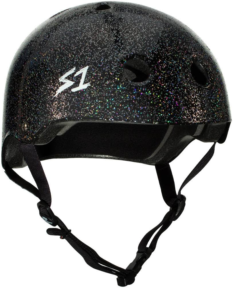 Black Gloss Glitter Helmet U8460