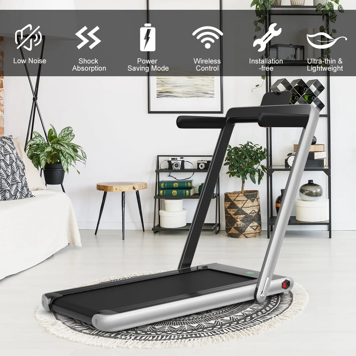 Folding Motorized Electric Treadmill W565