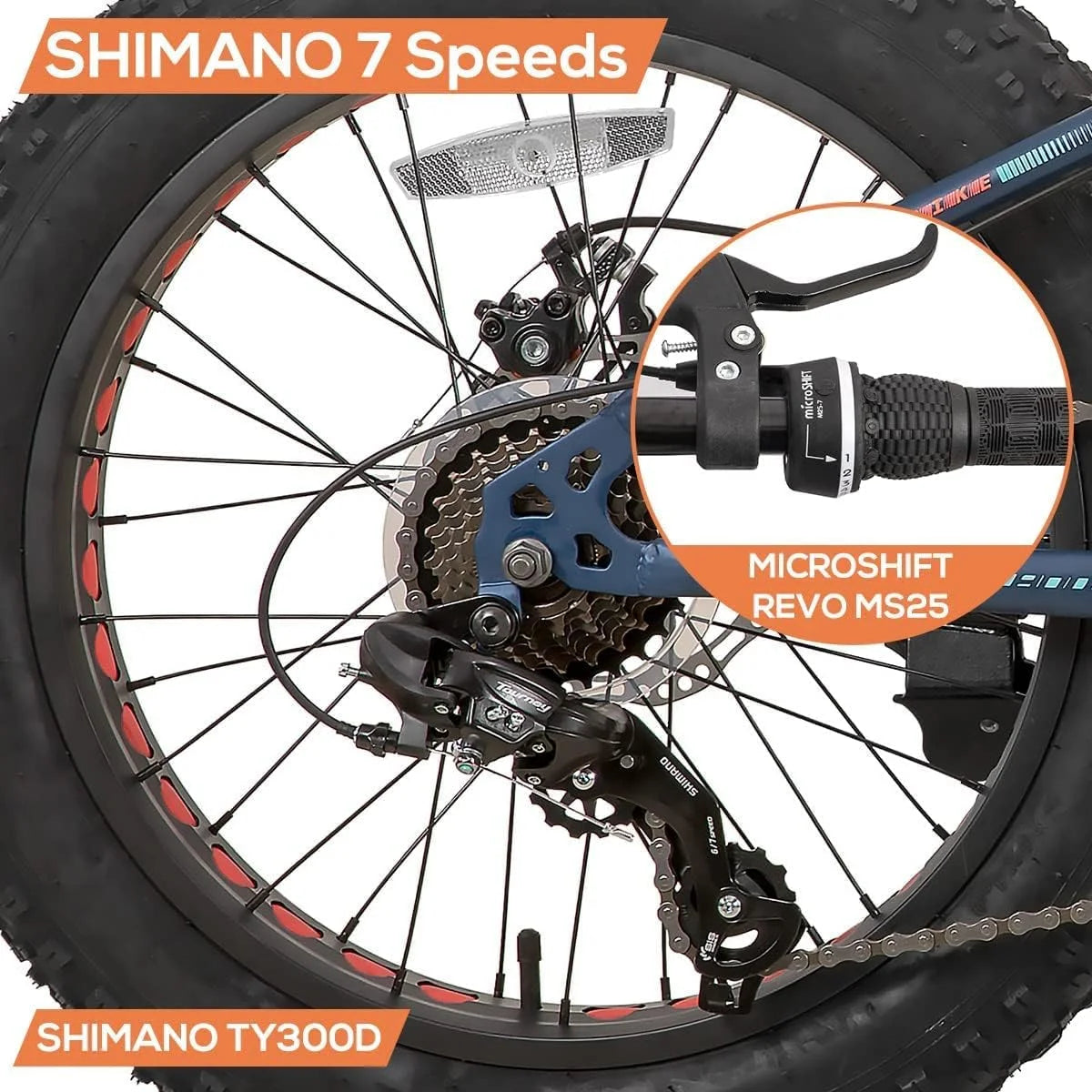 20 inch 7-Speed Dual-Disc Brakes Kids Mountain Bike B989400