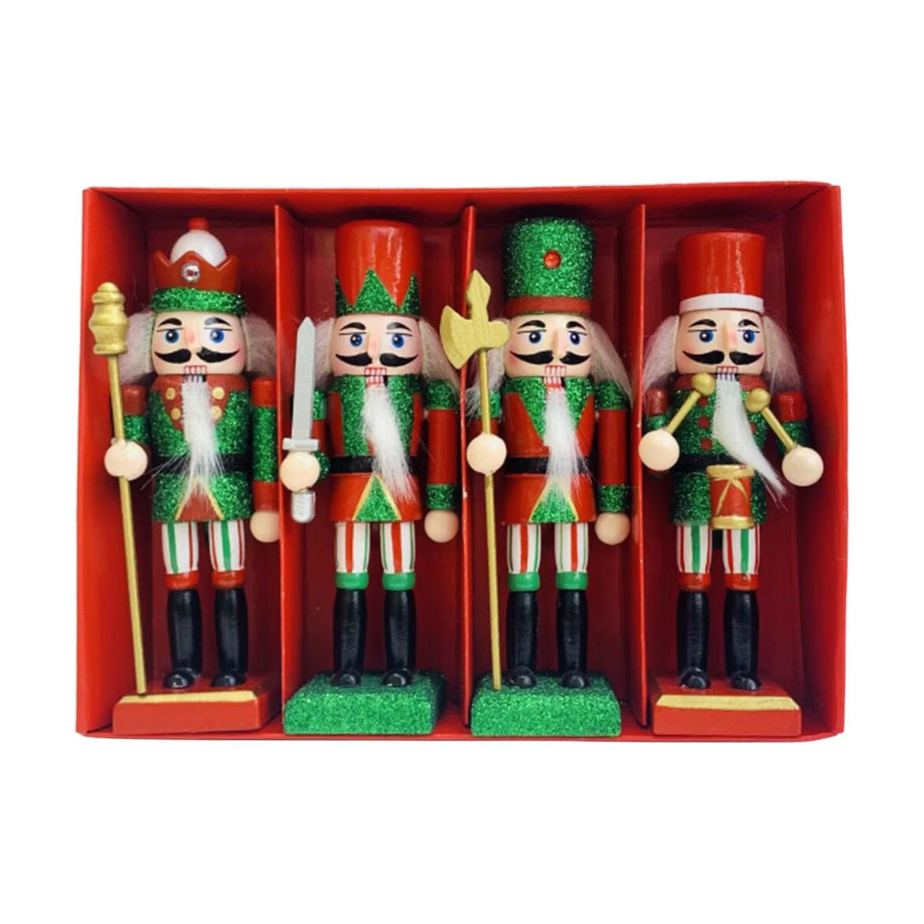4Pcs Nutcracker Figurine Doll Ornament Toy Y859412