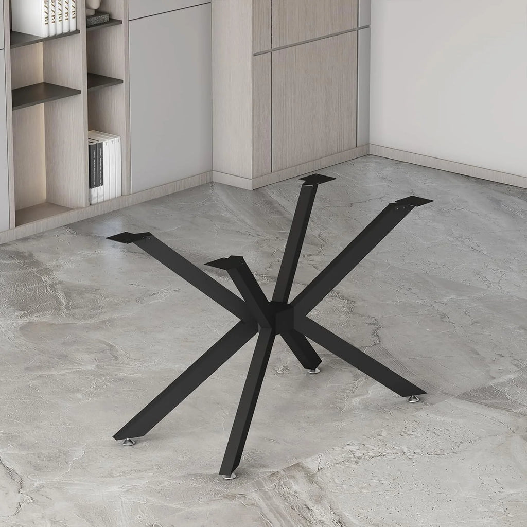 Black 28" Metal Dining Table Legs with Suction Cups K38557