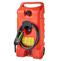 14 Gallon Yellow Portable Diesel Fuel Tank Container with Siphon Pump and Hose N580235