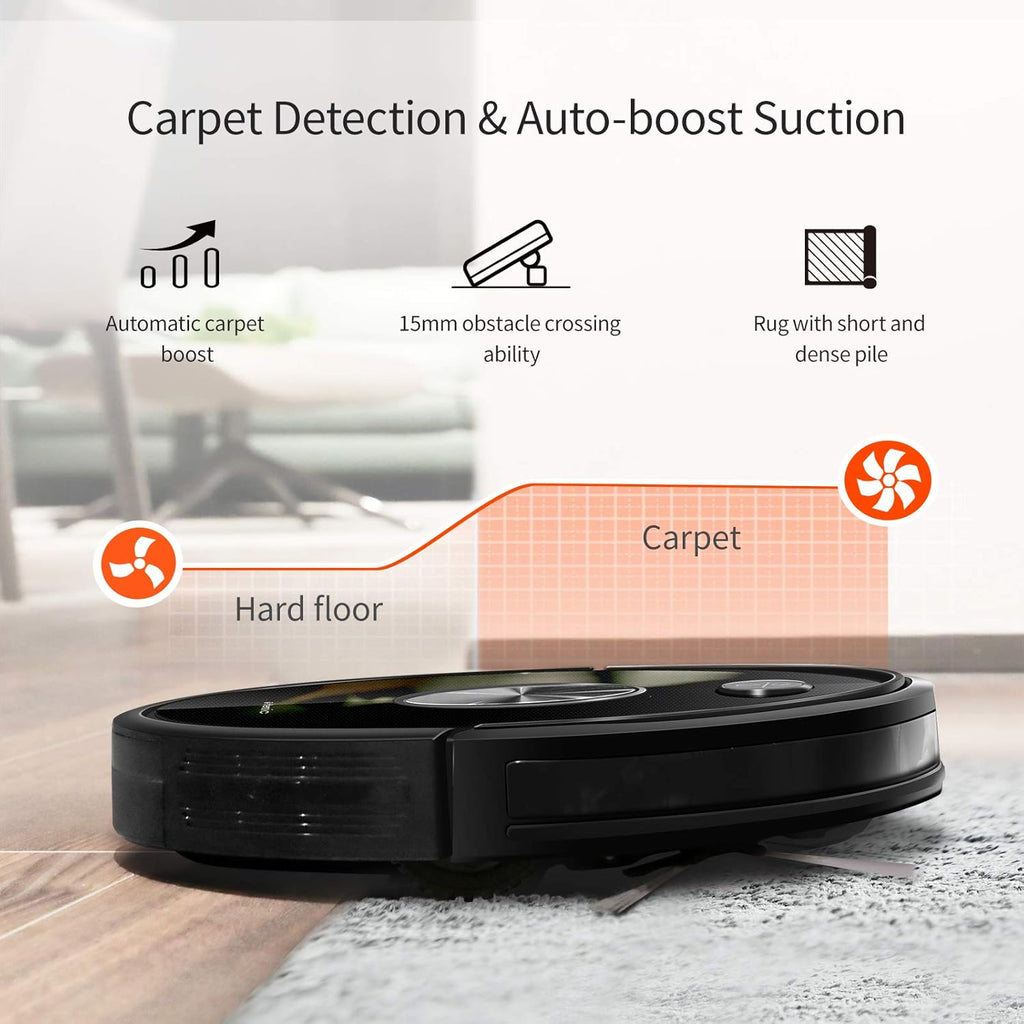 2500Pa Robot Vacuum and Mop with Boundary Strips K467