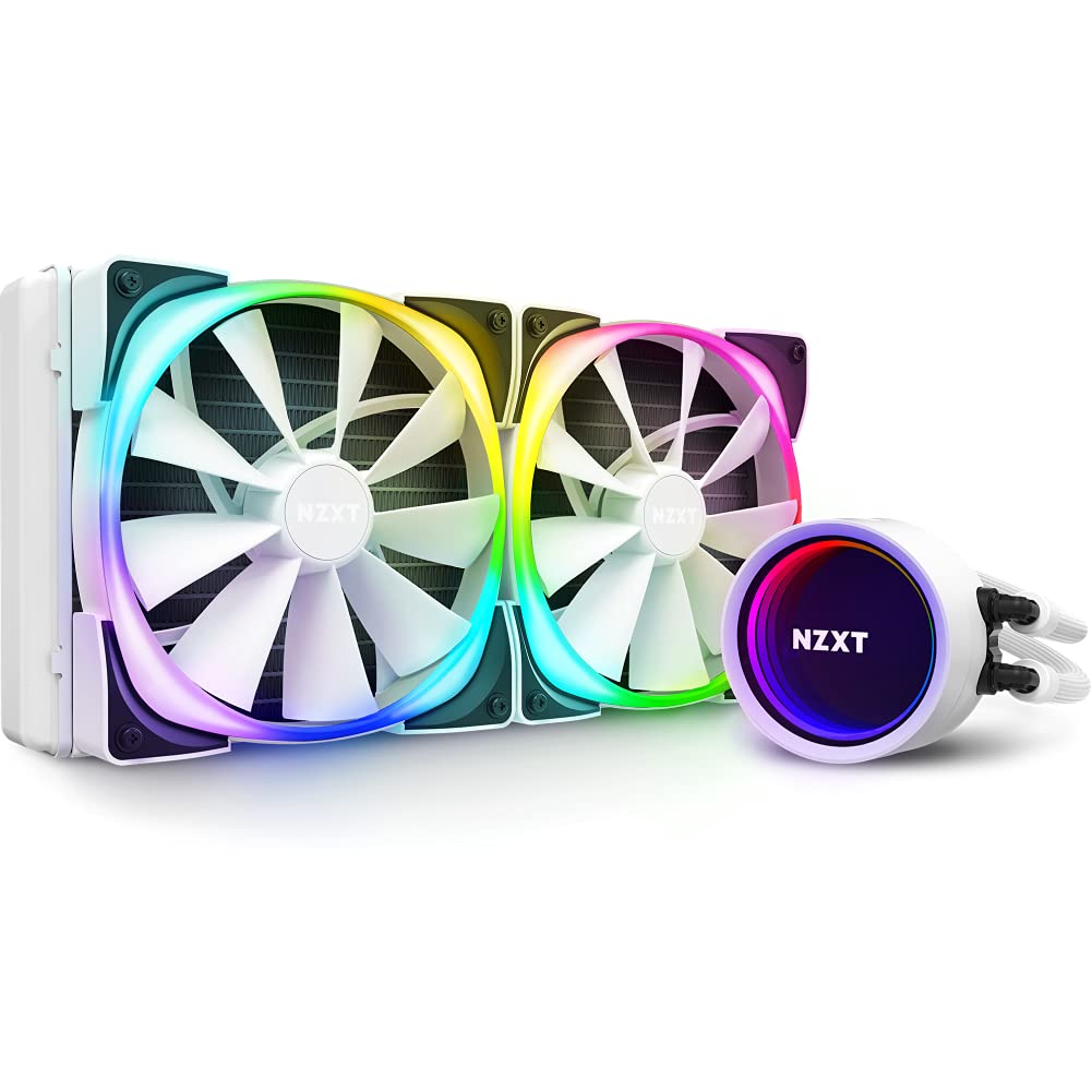 360mm AIO RGB CPU Liquid Cooler with LCD Display and 3 Included 120mm Radiator Fans W265279