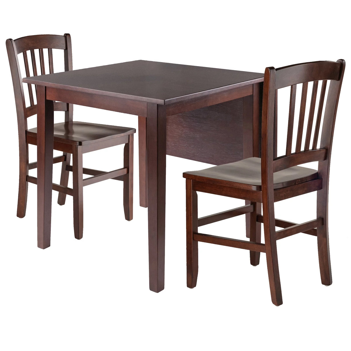 3-Pc Drop Leaf Dining Set with 2 Slat-back Chairs Y116274