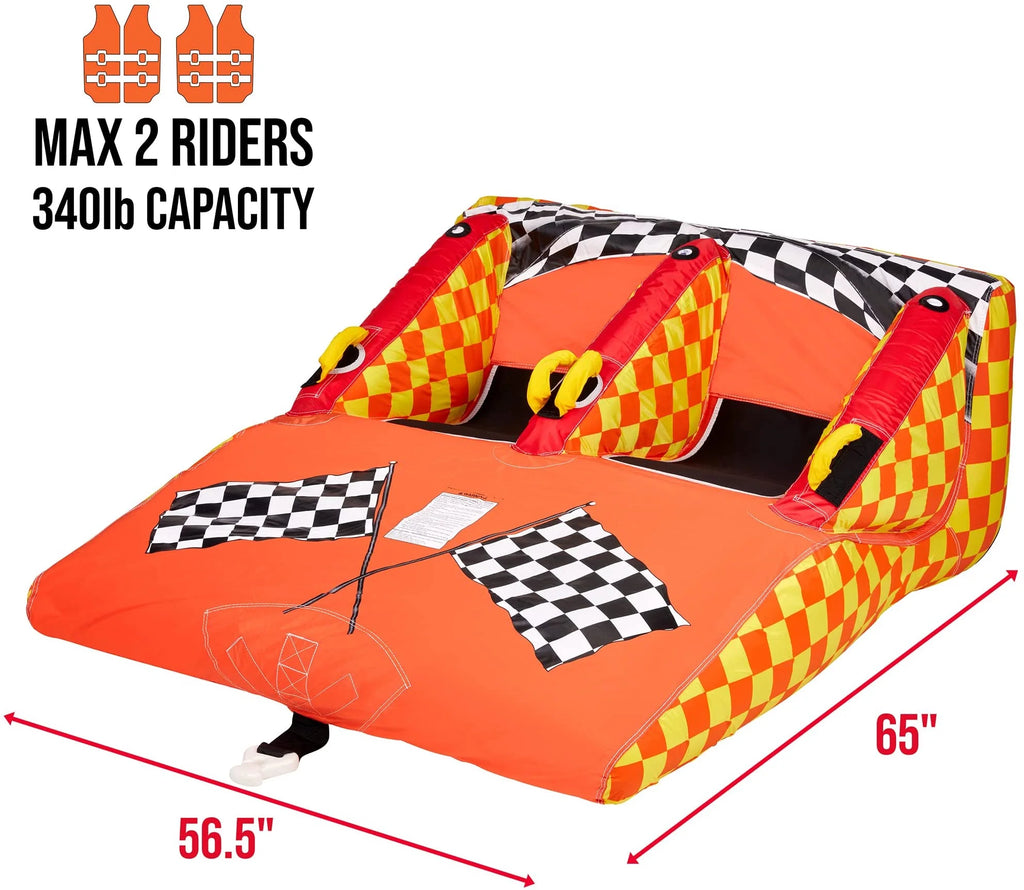 Red Towable Water Tube with Cushion Seats Z213