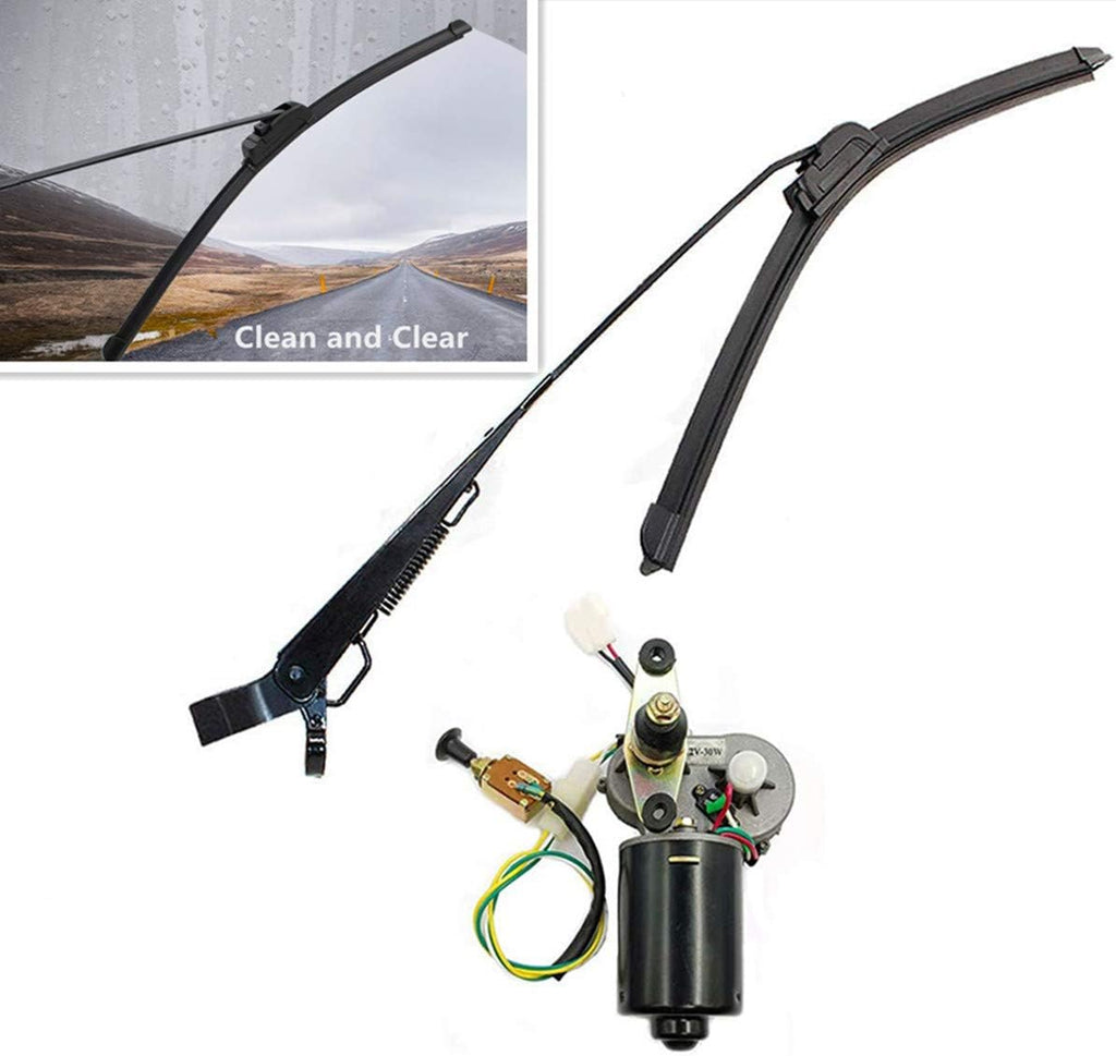 12V Electric Wiper Motor Assembly with Wiper Arm and Blade M701876