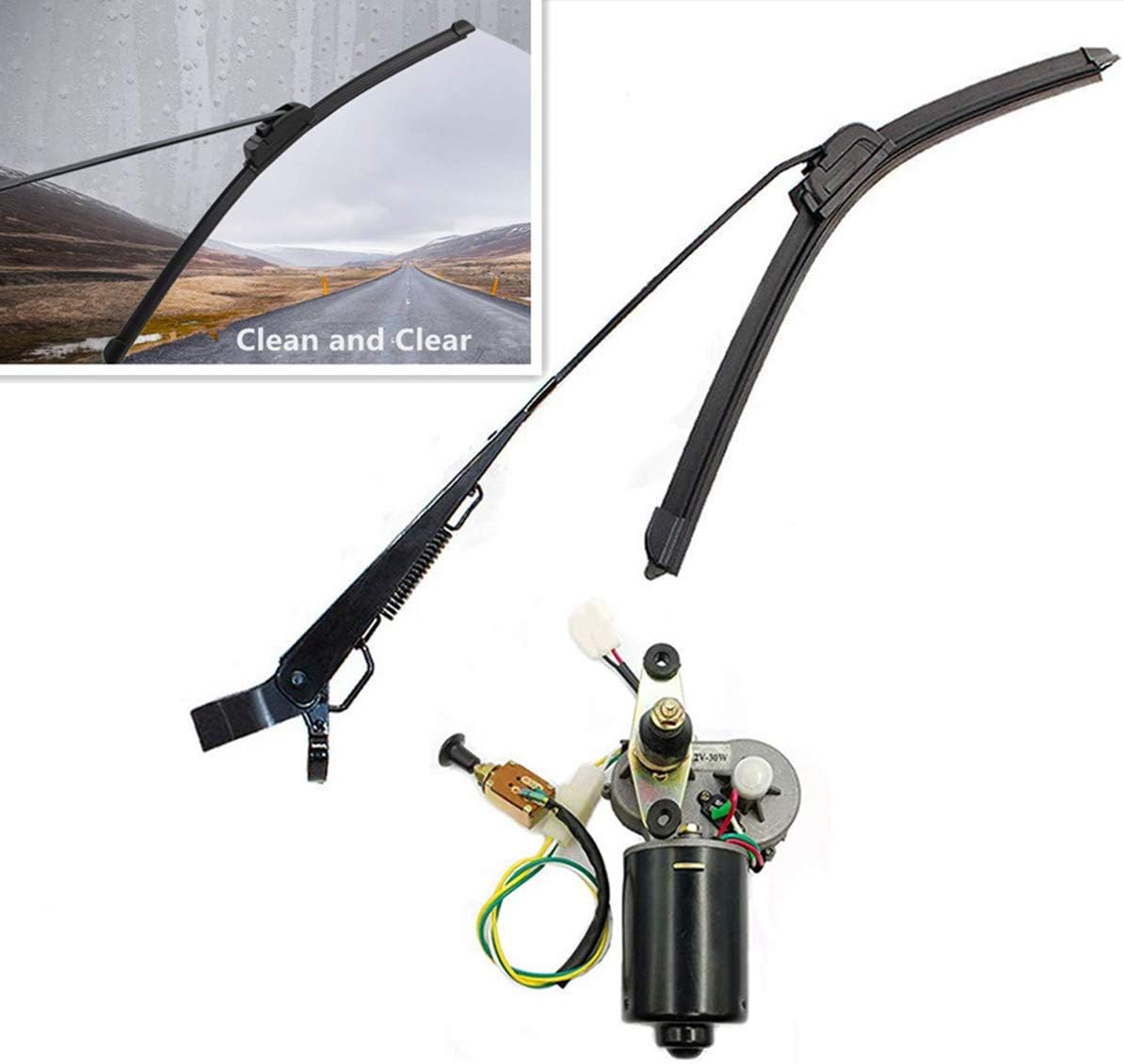 12V Electric Wiper Motor Assembly with Wiper Arm and Blade M701876