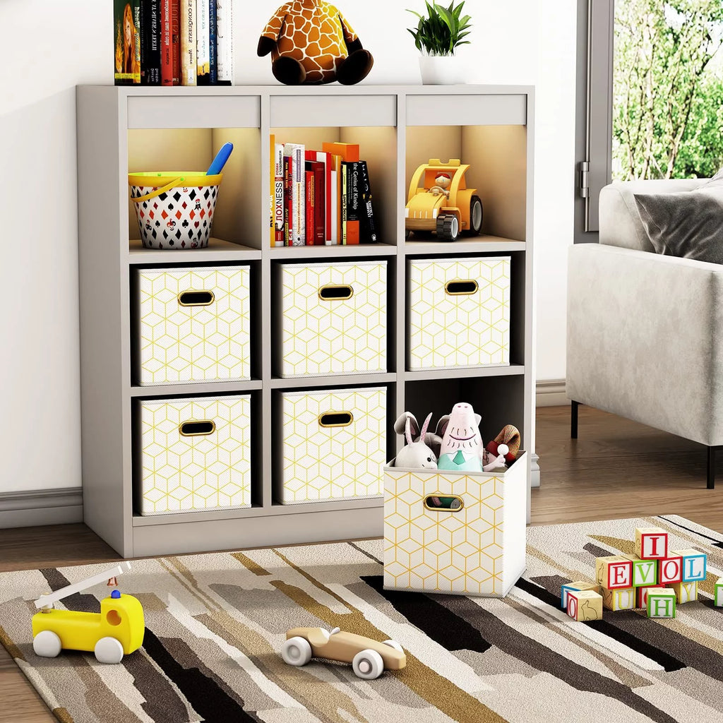 Set of 6 Collapsible Storage Cubes with Handles T21105