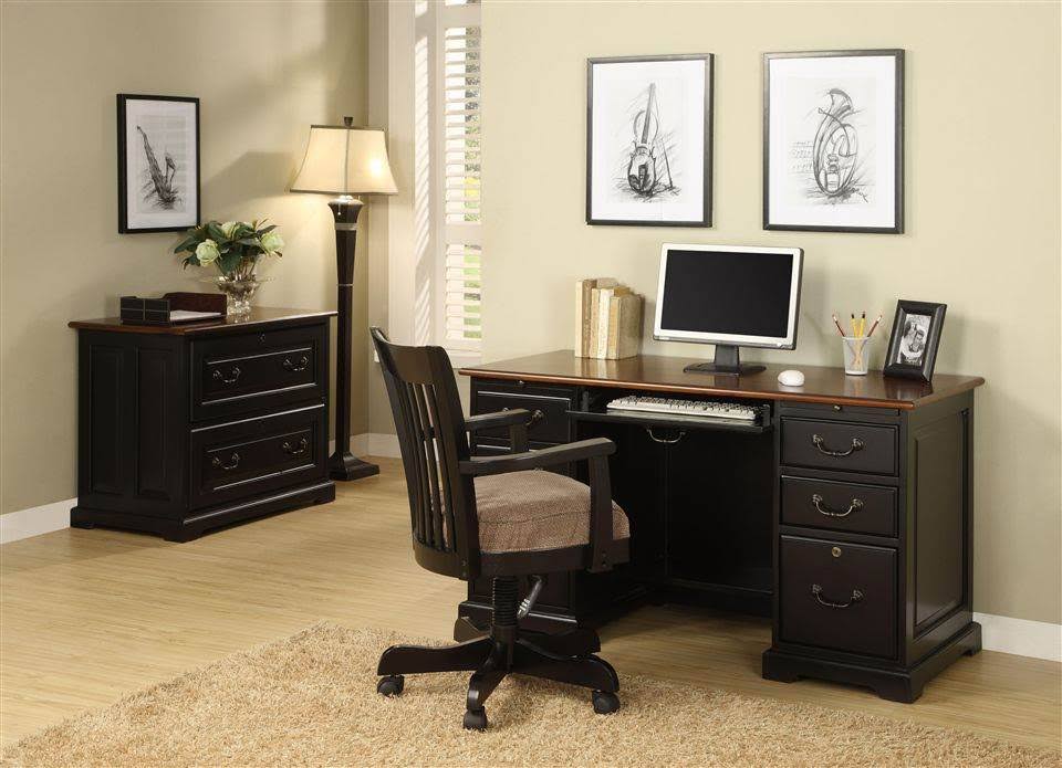 Black 2-Drawer Lateral File Cabinet P9837