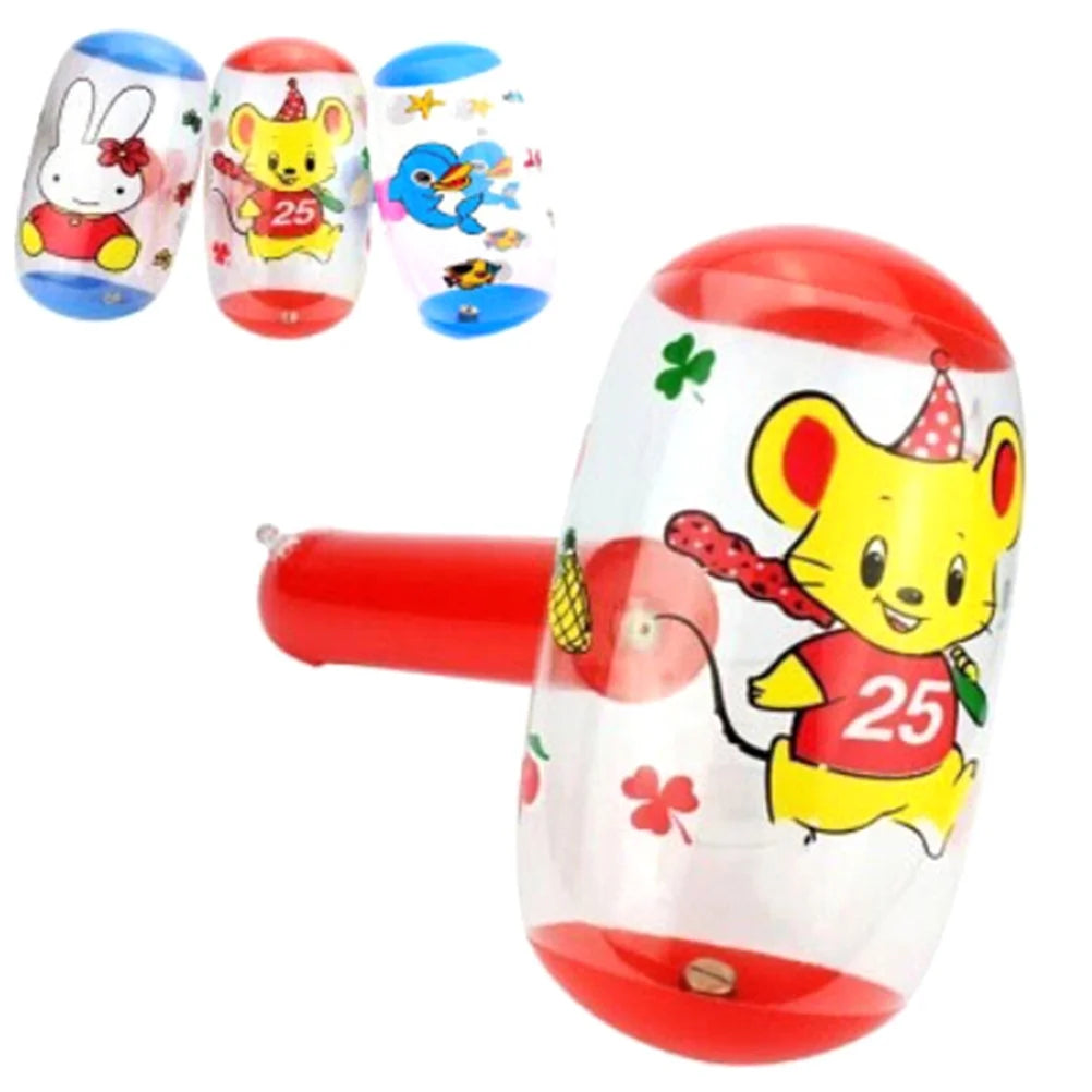 Cartoon Inflatable Hammer With Bell Kids Blow Up Toys B749