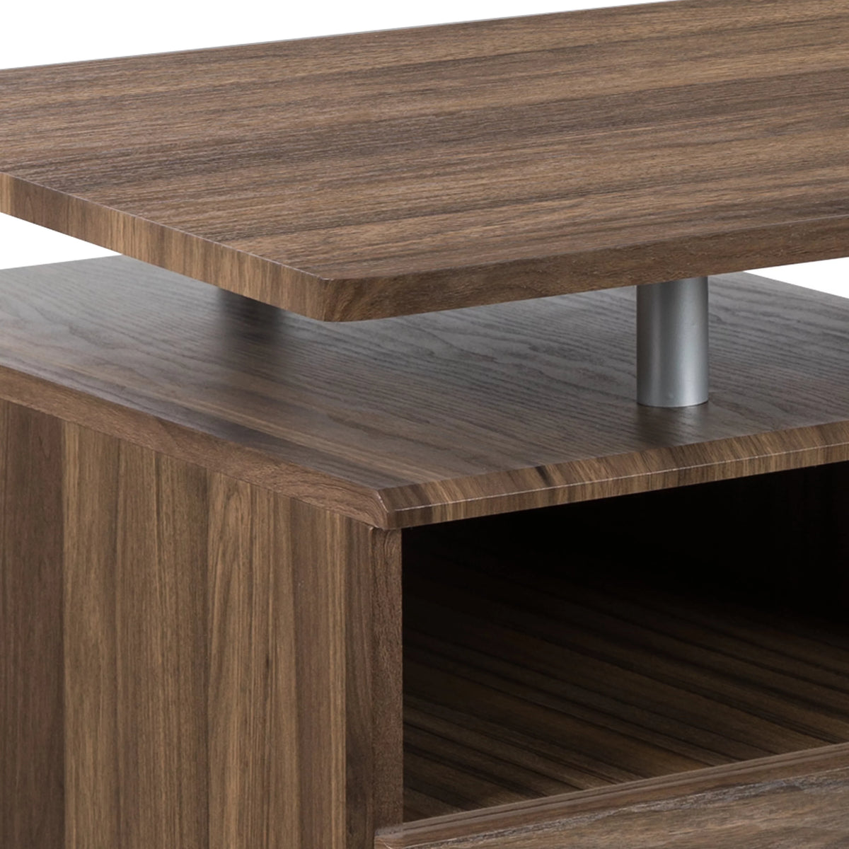 Rustic Walnut Desk with Three Drawer P162584