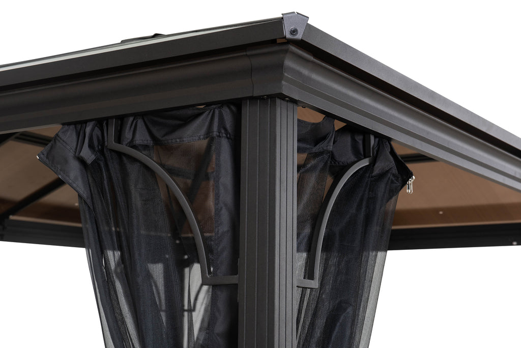 10' x 12' Rectangle Gazebo with Rust Resistant Roof Top Y66495