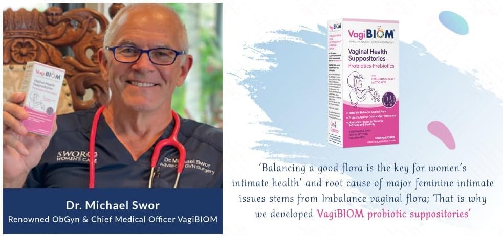 Vaginal Probiotic Suppository, 5 Count E90422
