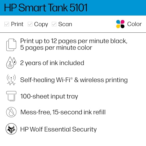 Wireless All-in-One Ink-Tank Printer, White W4272