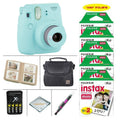 Ice Blue Instant Film Camera with 100 Pcs Film V237